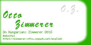 otto zimmerer business card
